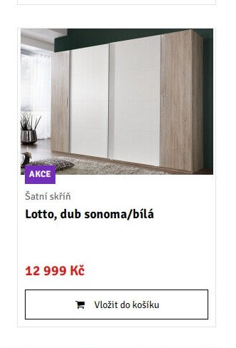 Lotto, dub sonoma/bílá