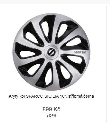 Kryty kol SPARCO SICILIA 16