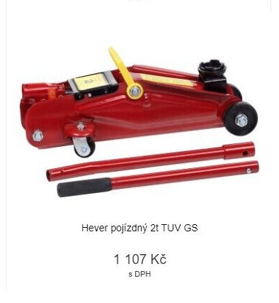 Hever pojízdný 2t TUV GS