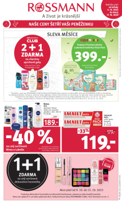aktuální leták ROSSMANN drogerie 4.10.2023-17.10.2023