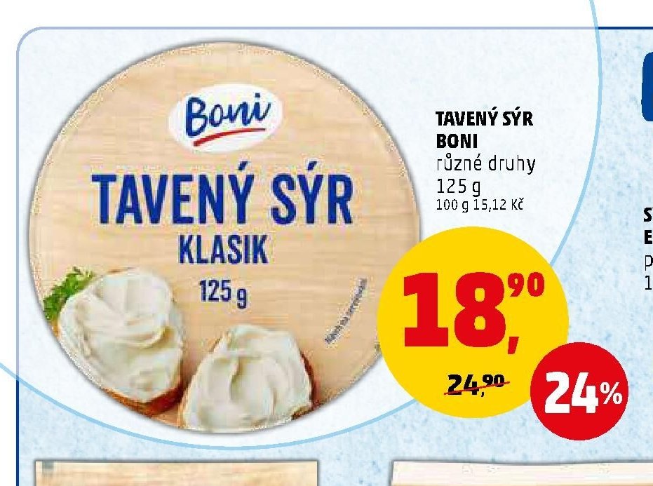 Tavený sýr Boni - Penny Market aktualniletaky.eu