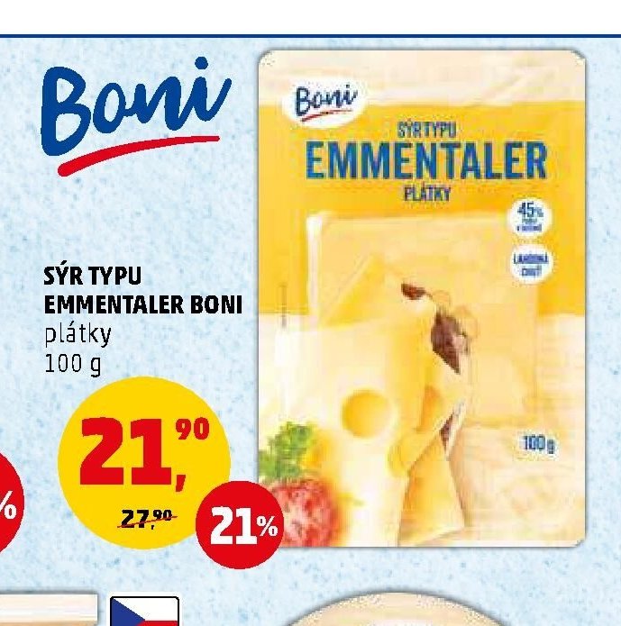 Sýr typu Emmentaler Boni - Penny Market aktualniletaky.eu