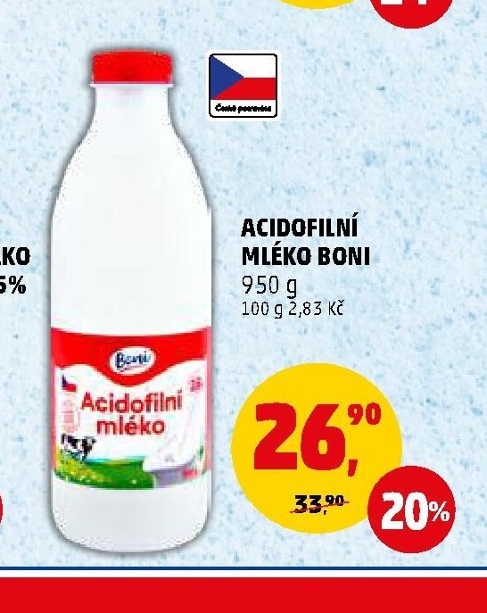 Acidofilní mléko Boni - Penny Market aktualniletaky.eu