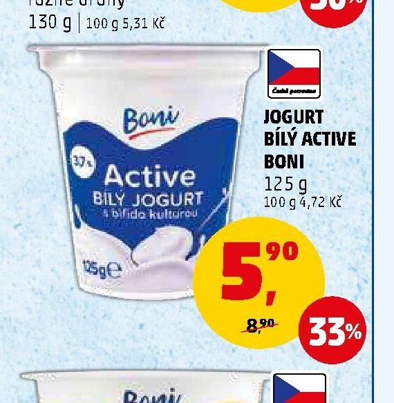 JOGURT BÍLÝ ACTIVE BONI - Penny Market aktualniletaky.eu