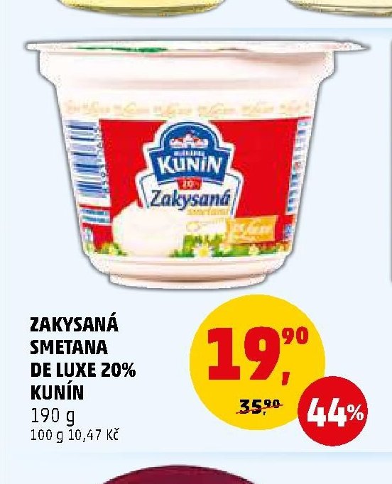 ZAKYSANÁ SMETANA DE LUXE 20% KUNÍN - Penny Market aktualniletaky.eu