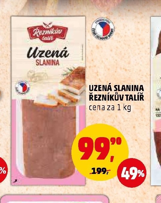 UZENÁ SLANINA ŘEZNÍKŮV TALÍŘ cena za 1 kg - Penny Market aktualniletaky.eu