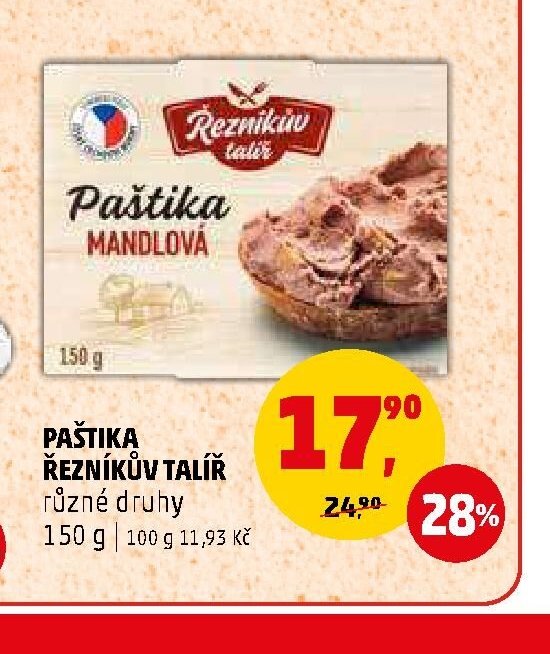 PAŠTIKA ŘEZNÍKŮV TALÍŘ 150 g - Penny Market aktualniletaky.eu