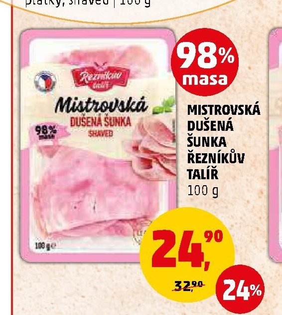 MISTROVSKÁ DUŠENÁ ŠUNKA ŘEZNÍKŮV TALÍŘ 100 g - Penny Market aktualniletaky.eu