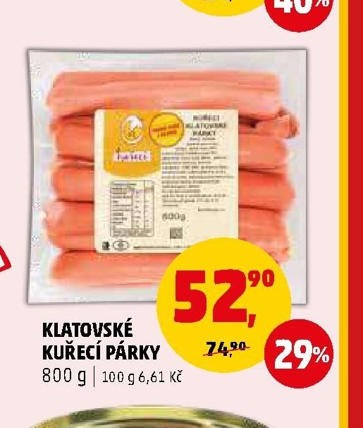 Klatovské kuřecí párky - Penny Market aktualniletaky.eu
