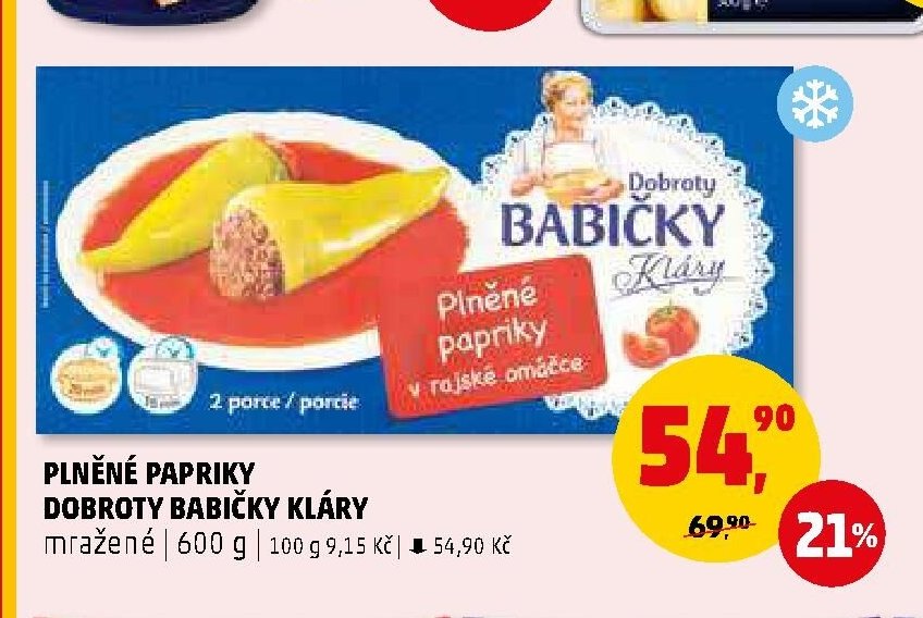 PLNĚNÉ PAPRIKY DOBROTY BABIČKY KLÁRY - Penny Market aktualniletaky.eu