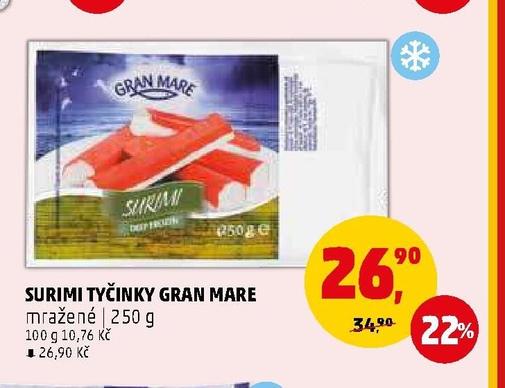 SURIMI TYČINKY GRAN MARE - Penny Market aktualniletaky.eu