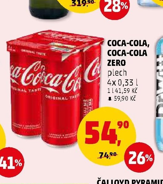 Coca-Cola, Coca-Cola Zero plech - Penny Market aktualniletaky.eu