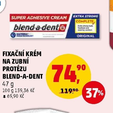 FIXAČNÍ KRÉM NA ZUBNÍ PROTÉZU BLEND-A-DENT - Penny Market aktualniletaky.eu