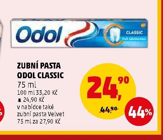 ZUBNÍ PASTA ODOL CLASSIC - Penny Market aktualniletaky.eu