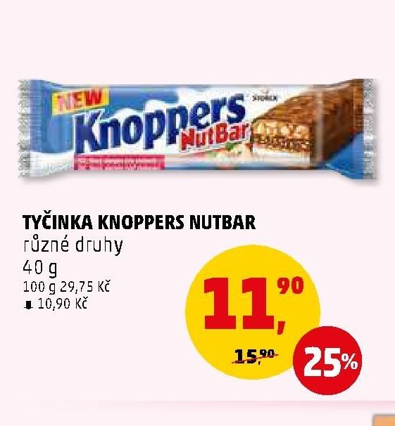 Tyčinka Knoppers Nutbar - Penny Market aktualniletaky.eu