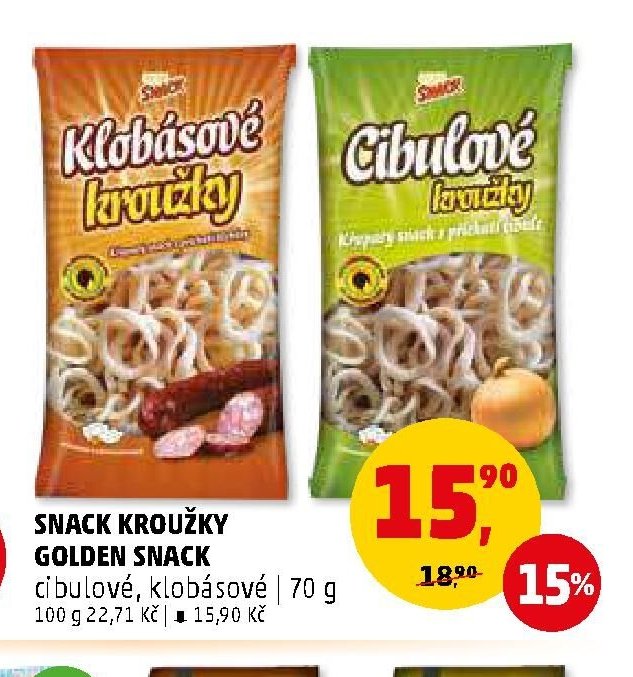 SNACK KROUŽKY GOLDEN SNACK - Penny Market aktualniletaky.eu