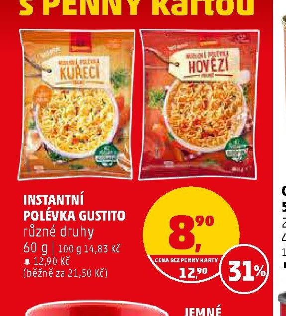 Instantní polévka Gustito - Penny Market aktualniletaky.eu