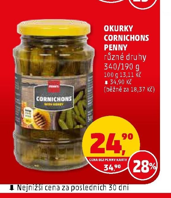 Okurky Cornichons Penny - Penny Market aktualniletaky.eu