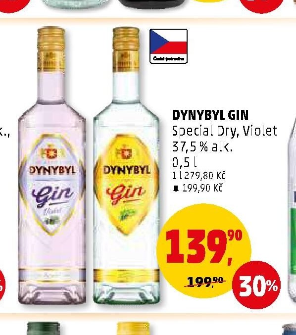 DYNYBYL GIN Special Dry, Violet - Penny Market aktualniletaky.eu