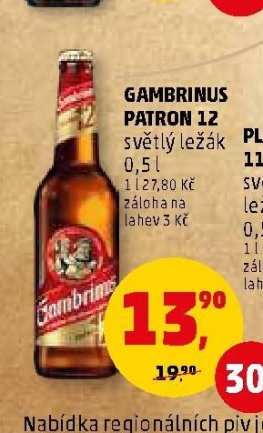Gambrinus Patron 12 světlý ležák - Penny Market aktualniletaky.eu
