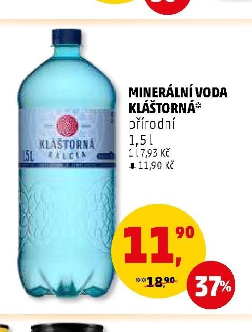 Minerální voda Kláštorná přírodní 1,5 l - Penny Market aktualniletaky.eu