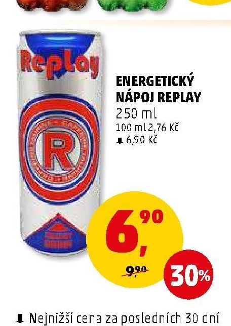 Energetický nápoj Replay 250 ml - Penny Market aktualniletaky.eu