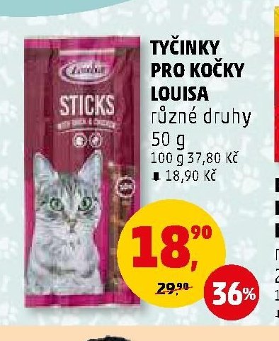 TYČINKY PRO KOČKY LOUISA - Penny Market aktualniletaky.eu