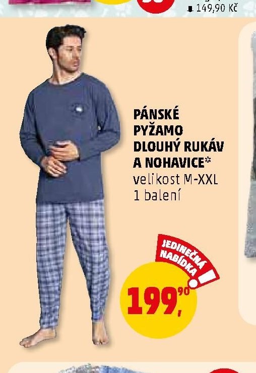PÁNSKÉ PYŽAMO DLOUHÝ RUKÁV A NOHAVICE* - Penny Market aktualniletaky.eu