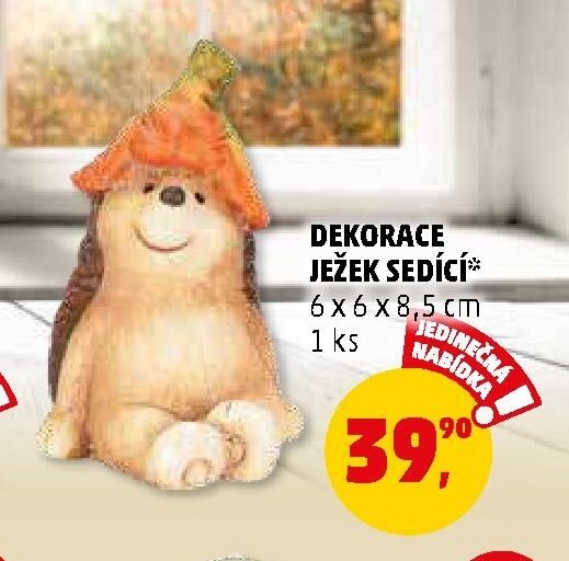 DEKORACE JEŽEK SEDÍCÍ - Penny Market aktualniletaky.eu