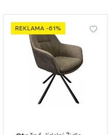 Otočná jídelní židle