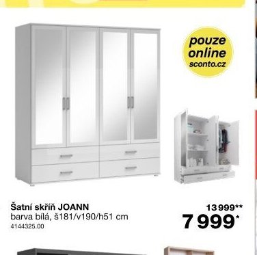 Šatní skříň JOANN - Jysk aktualniletaky.eu