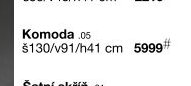 Komoda š130/v48/h41 cm