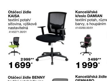 Otáčecí židle KAISA