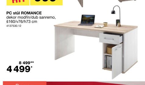 PC stůl ROMANCE