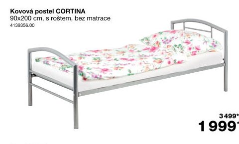 Kovová postel CORTINA