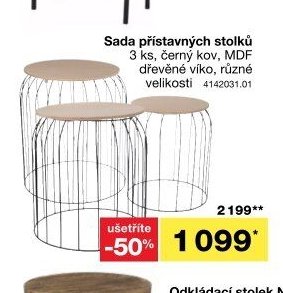 Sada přístavných stolků