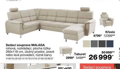 Sedací souprava MALAGA