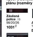 Závěsná police .13