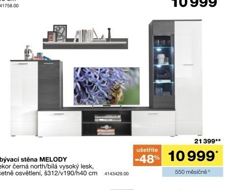 Obývací stěna MELODY