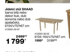 Jídelní stůl SHAAD