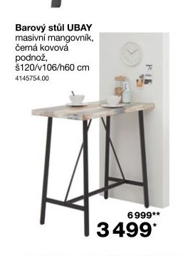 Barový stůl UBAY