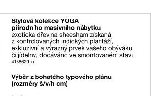 Stylová kolekce YOGA