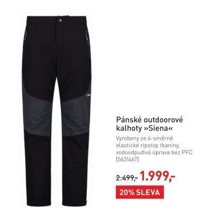 Pánské outdoorové kalhoty »Siena« - Intersport aktualniletaky.eu