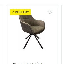 Otočná jídelní židle