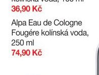 Alpa Eau de Cologne Fougére kolínská voda, 250 ml