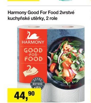 Harmony Good For Food 2vrstvé kuchyňské utěrky, 2 role