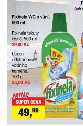 Fixinela WC s vůní, 500 ml