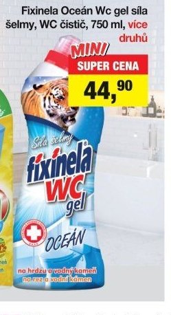 Fixinela Ocean WC gel síla šelmy, WC čistič, 750 ml, více druhů