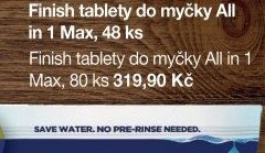 Finish tablety do myčky All in 1 Max, 80 ks
