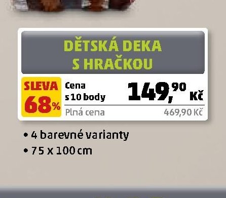 Dětská deka s hračkou - Penny Market aktualniletaky.eu